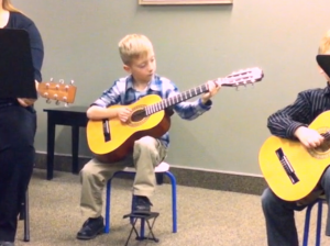 Guitar Students and teacher