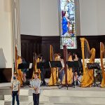 Harps, flute and piano students