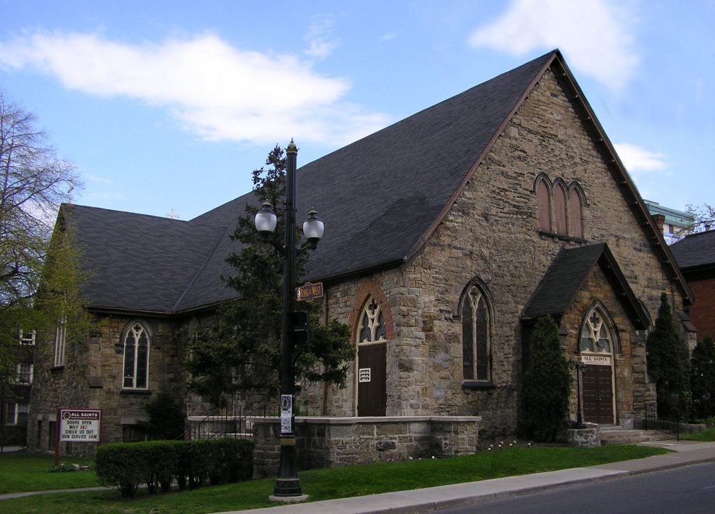 All Saints Church Hamilton ON before reconstruction